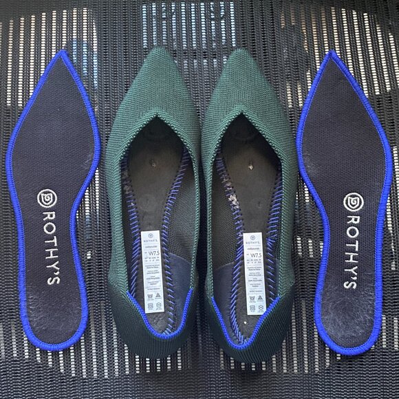 Rothy's Emerald Green The Point - Size 7.5 - Picture 4 of 4